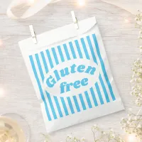 Gluten Free Blue White Candy Stripe Favor Bag