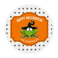 Hoppy Halloween Frog ID221 Edible Frosting Rounds