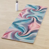 Pink and Blue Pastel Marble | Yoga Mat