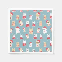 French Bulldog Christmas Pattern Napkins