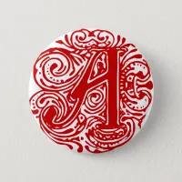 Monarchia Red "A" Pinback Button