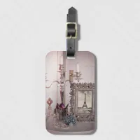 Vintage Eiffel Tower Photo Frame Luggage Tag