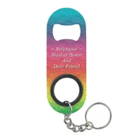 [Rainbow Crinkle Wedding] Colorful Keychain Bottle Opener