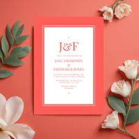 Neon Flare Wedding Invitation