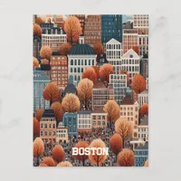 Travel to Boston Massachusetts Postcard