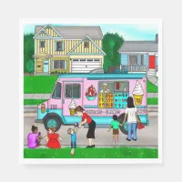 A Hot Summer Day | A Whimsical Illustration Napkins