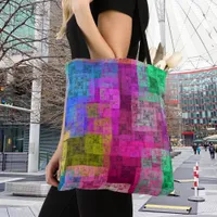 Abstract cubes tote bag