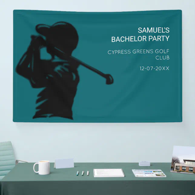 Black golfer Golfing Trip Bachelor Party minimal