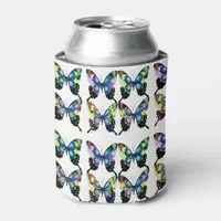 Aqua, Pink, and Yellow -  Elegant Butterflies Can Cooler