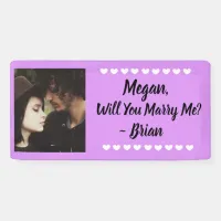 Will you Marry Me Custom Name and Photo  Banner