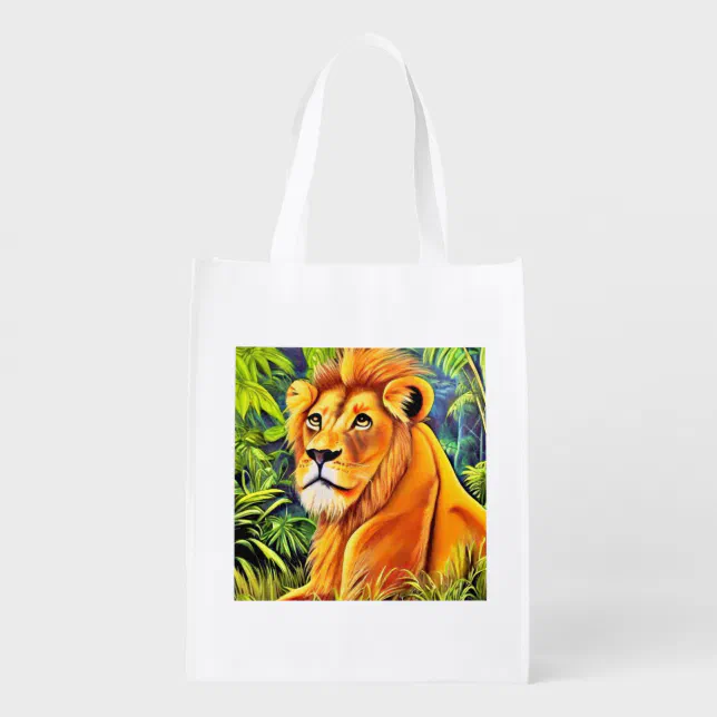 Rest Lion Grocery Bag