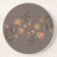 Golden Flowers Coaster