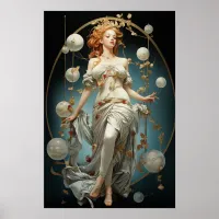 The Sorceress and the Spheres painting Poster