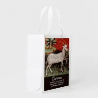 Capricorn the Goat Zodiac Sign Birthday Party Grocery Bag