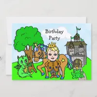 Little Prince Fairy Tale Birthday Party Invitation