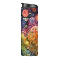 Beautiful Whimsical Colorful Back to School  Thermal Tumbler