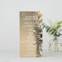 Gold floral Invitation"