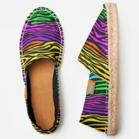 Multicolor Zebra Stripes Espadrilles