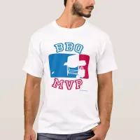 BBQ  MVP Fun Outdoor Cookout Grill Art T-Shirt