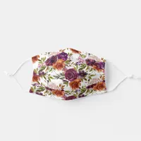 Vibrant Floral Adult Cloth Face Mask