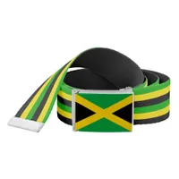 Jamaican Flag Patterned Belt