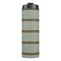 Earth Tones Christmas Pattern#35b ID1009 Thermal Tumbler