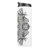 I Love You | Street Art Urban Heart Dragonflies   Thermal Tumbler