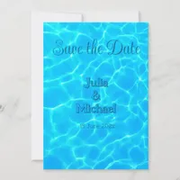  Azure Turquoise Bleu Water Reflection Minimalism Save The Date