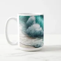 Turquoise Ocean Wave Coffee Mug