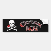 Captain Mom Bumper Sticker