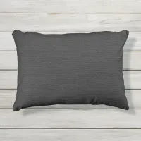 Dark Gray Textured Pattern Outdoor Patio Outdoor Pillow