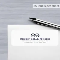 Minimalist Business Return Address Label with Logo