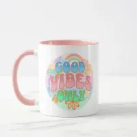 Good Vibes Only | Retro Vintage  Mug