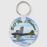 B17 Flying Fortress WWII Bomber Airplane Keychain