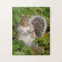 Saucy Cute Squirrel Could You Spare a Peanut? Jigsaw Puzzle