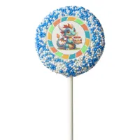 Dragon Themed Boy's Birthday Party Chocolate Covered Oreo Pop