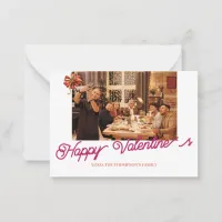 Cute Modern Greeting Valentine's Day Photo Card