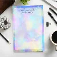 Holographic Sparkle Opal Iridescent Business Post-it Notes