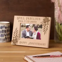 Still Fabulous 25th Happy Anniversary Couple Etched Frames