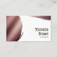 Brown gold stains abstract rustic consultant  business card