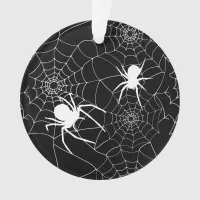 Creepy Cobwebs and Spiders Halloween Ornament