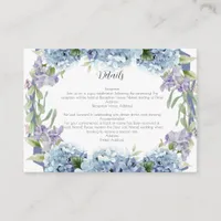 Forget-Me-Not Flowers Watercolor Elegant  Enclosure Card