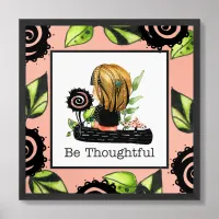 Be Thoughtful Child's Boho Framed Art 