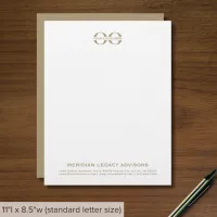 White Gold Business Letterhead with Logo