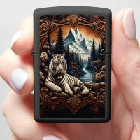 White Tiger Serenity Zippo Lighter