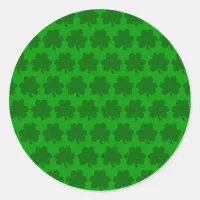 Shamrocks Classic Round Sticker