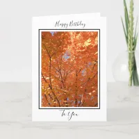 Birthday Card | Autumn Leaves