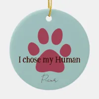 Cute Paw  Ceramic Ornament