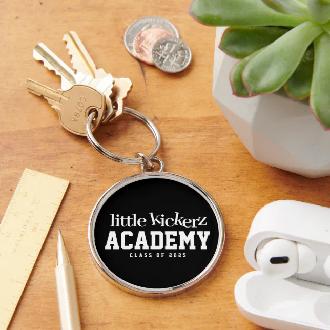 Cute Playful Child Soccer Academy Class of 20XX Keychain