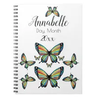 Exquisite Magnificent Rainbow Butterfly Wings Notebook